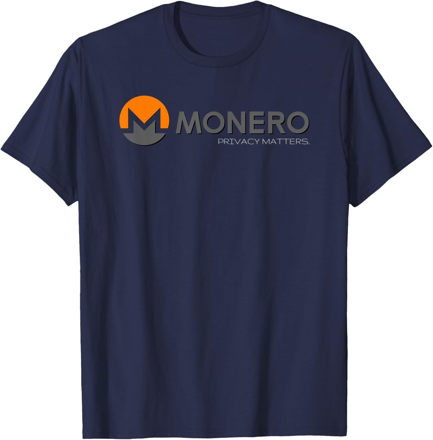Monero Coin | Privacy Matters Monero T-Shirt - T-Shirt | Navy