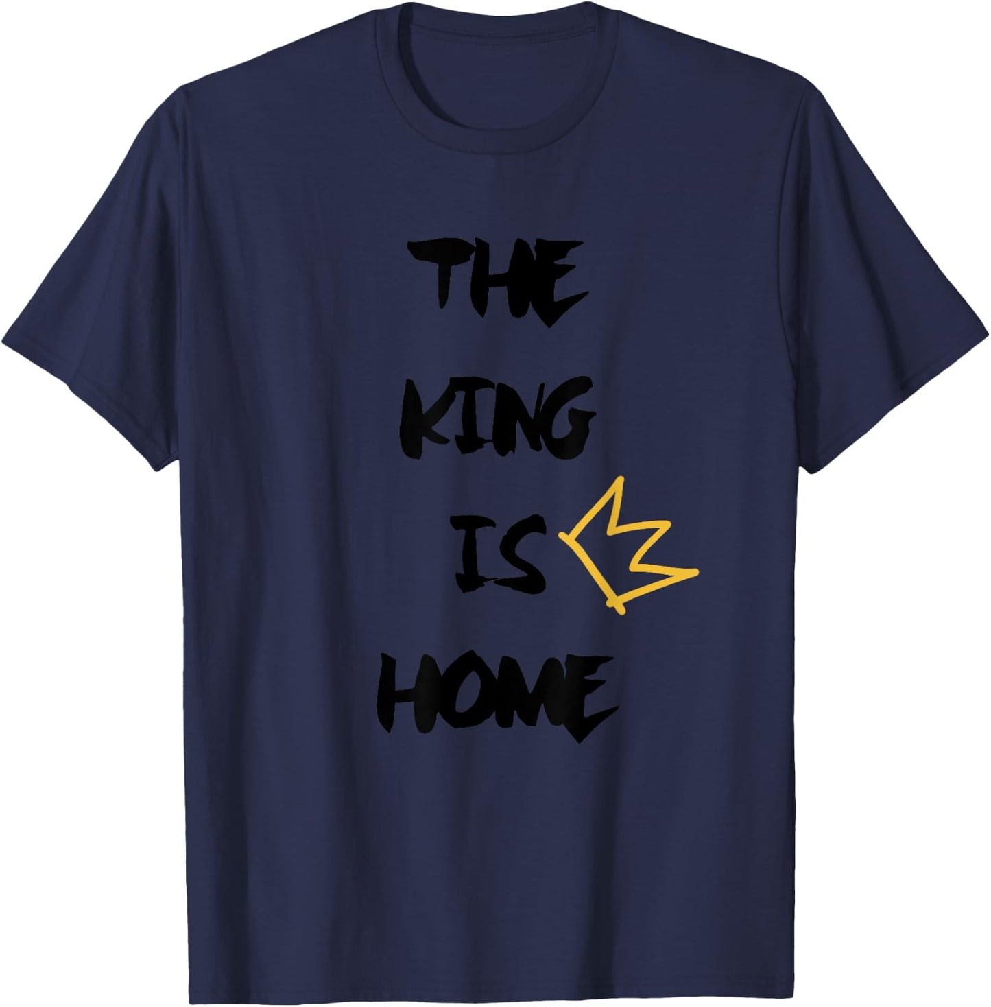 Clevelan to LA- The King is Home- LA'Bron Basketball T-Shirt - T-Shirt | Navy