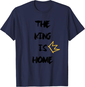 Clevelan to LA- The King is Home- LA'Bron Basketball T-Shirt - T-Shirt | Navy