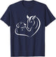 Dog Horse Lovers birthday Fantasy Dogs Funny Horses Women Girls Kids T-Shirt - T-Shirt | Navy