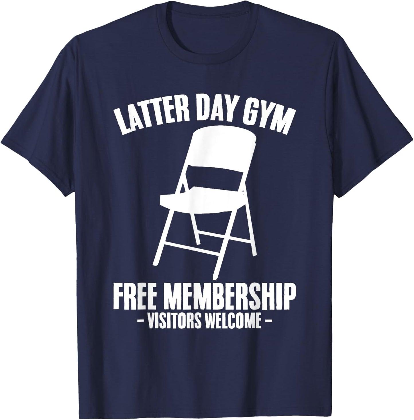 Funny Mormon Gym Missionary Sister Elders LDS Missionaries T-Shirt - T-Shirt | Navy