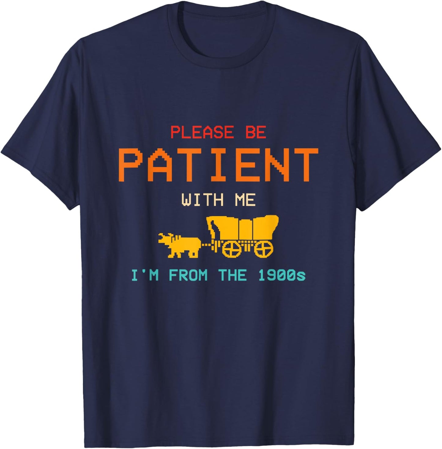 Get In Loser We're Going To Die Of Dysentery Oregon Trail T-Shirt - T-Shirt | Navy