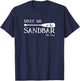 Lake James Meet Me at the Sandbar, Indiana T-Shirt - T-Shirt | Navy
