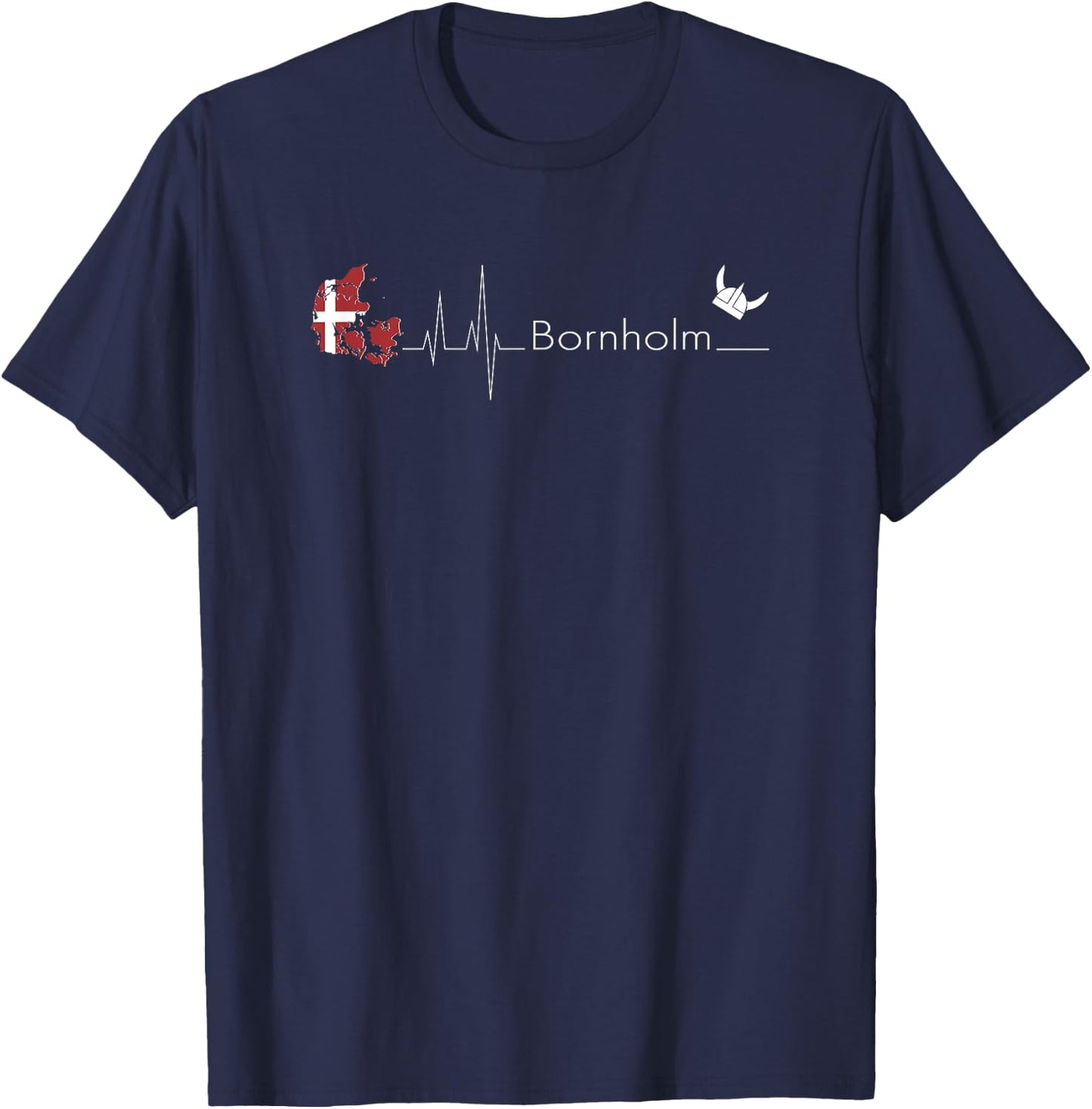 Bornholm Viking I Denmark Motif for Scandinavia Souvenir T-Shirt - T-Shirt | Navy