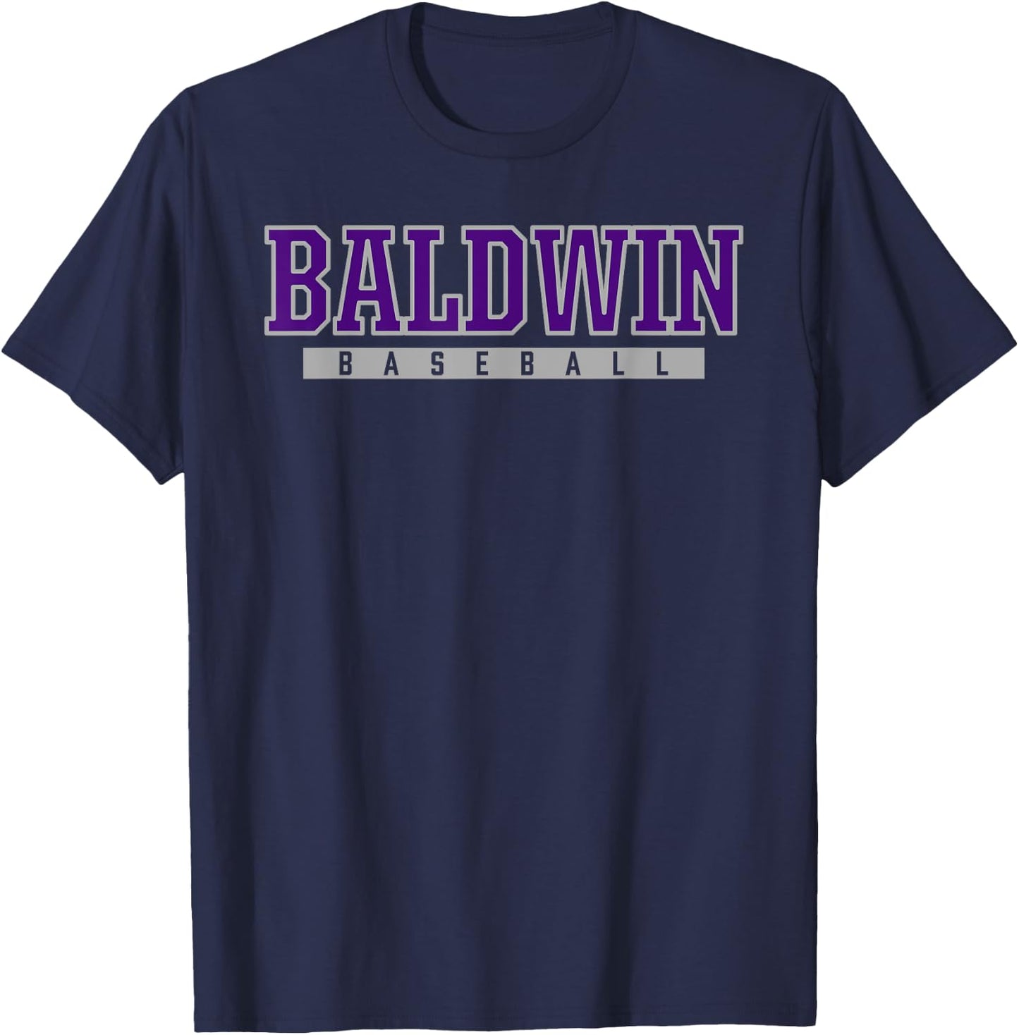 Baldwin High School Baseball T-Shirt - T-Shirt | Navy