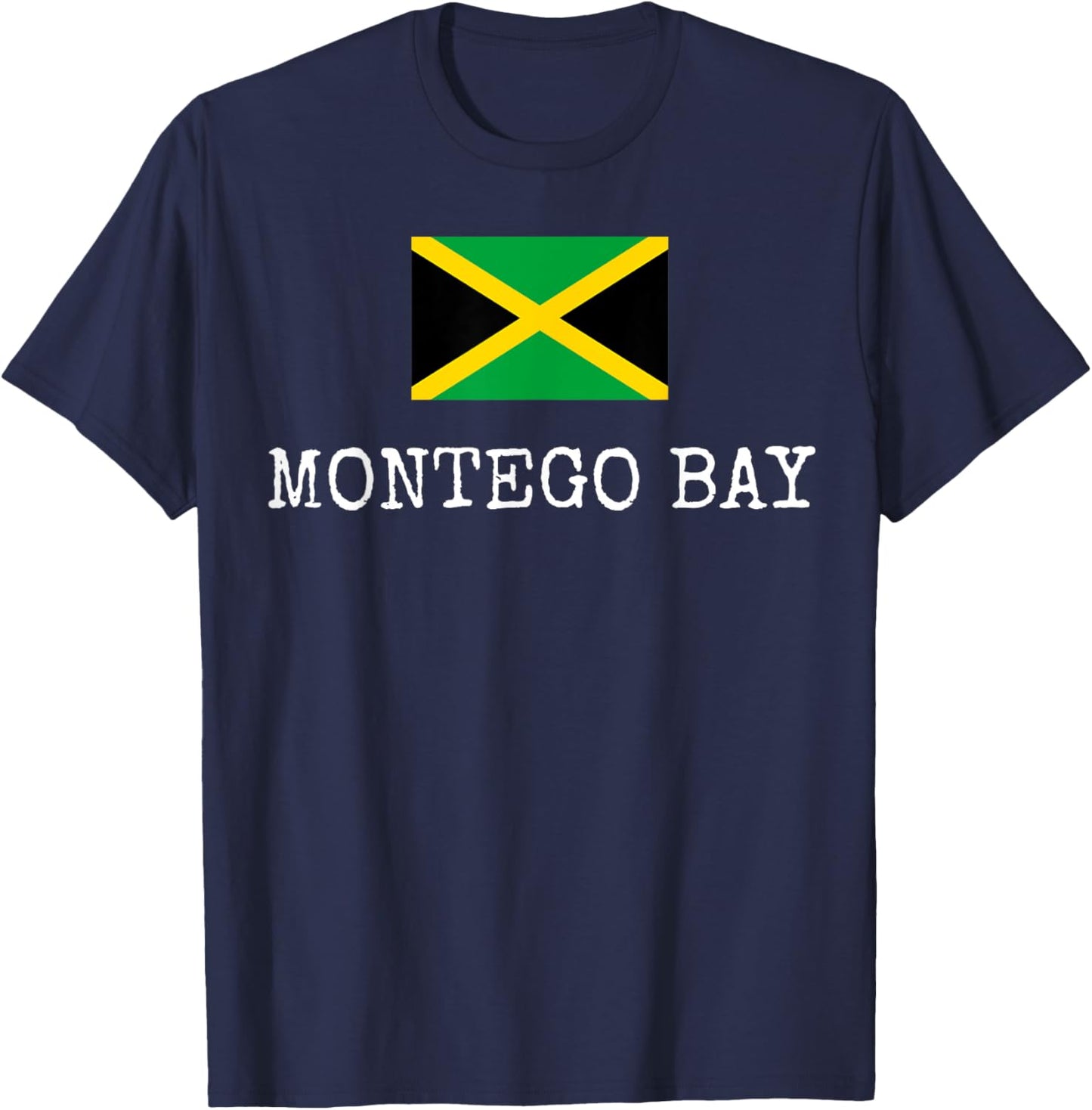Montego Bay Country Jamaica Family Trip Jamaicans Men Women T-Shirt - T-Shirt | Navy