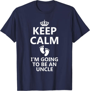 Best Uncle Art Dad Pregnancy Reveal New Uncle To Be T-Shirt - T-Shirt | Navy