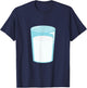 Glass of Milk Funny Halloween Couple Costume T-Shirt - T-Shirt | Navy