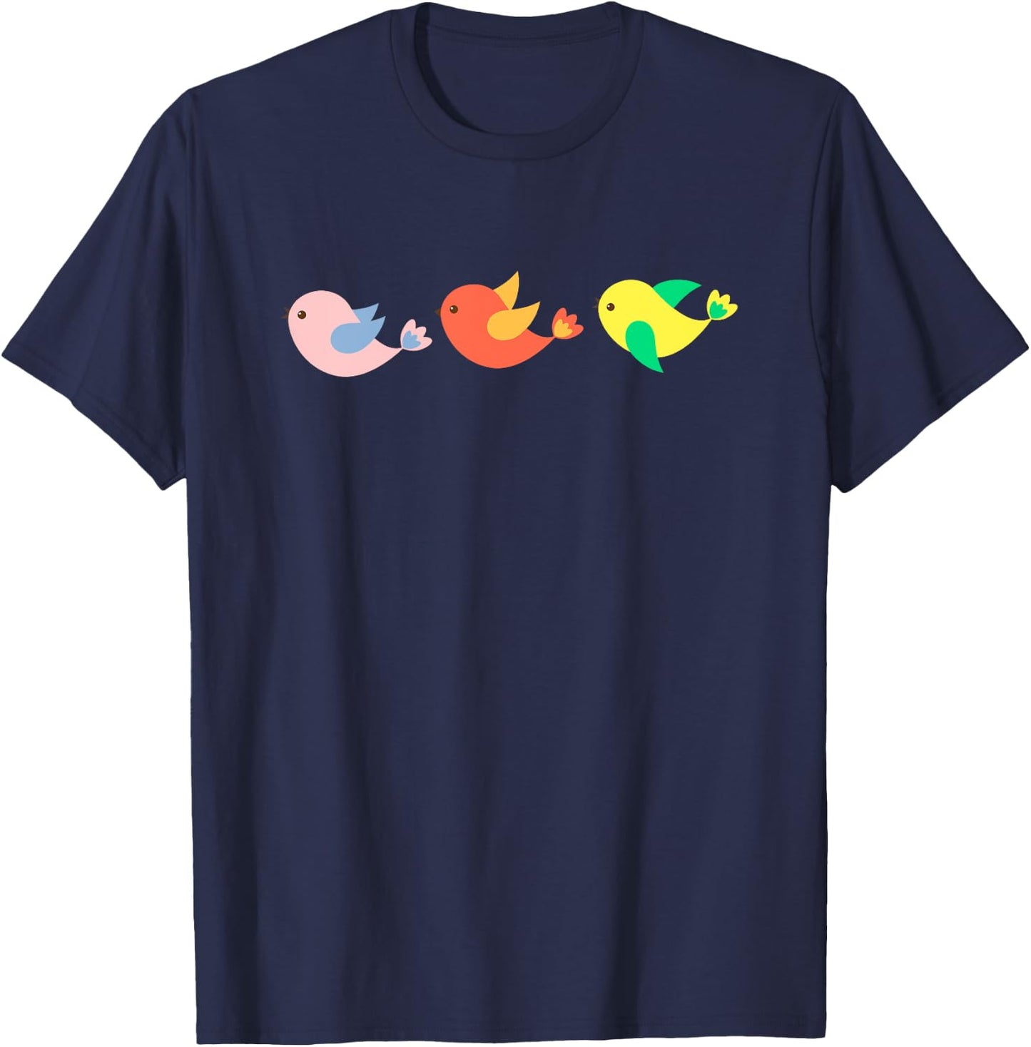 Three Young Birds T-Shirt - T-Shirt | Navy