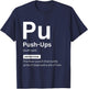 Funny Push-Ups Definition Gym Fitness Motivation T-Shirt - T-Shirt | Navy