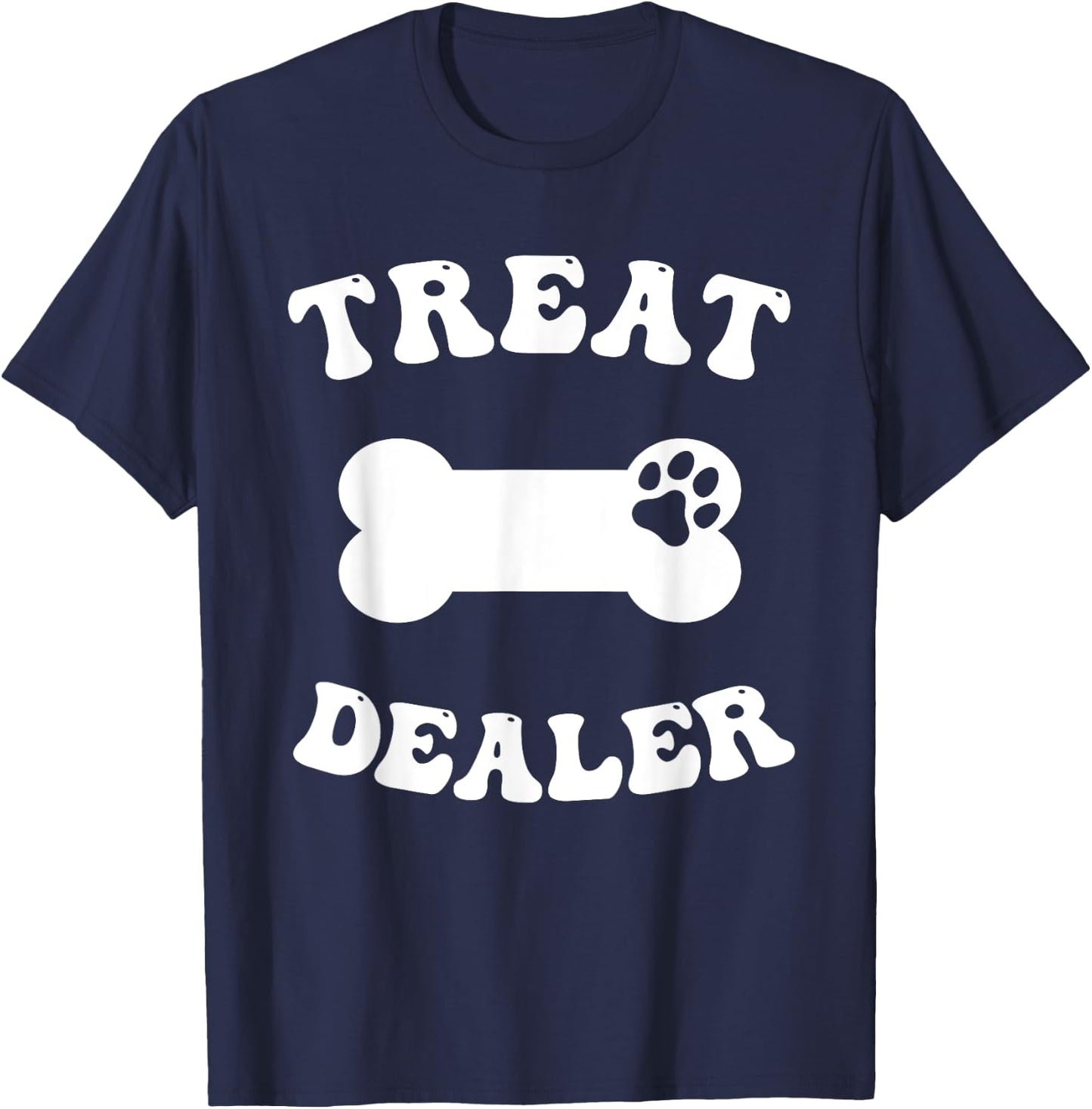Dog Treat Dealer Funny Dog Training Cute Dog Sitter Girls T-Shirt - T-Shirt | Navy