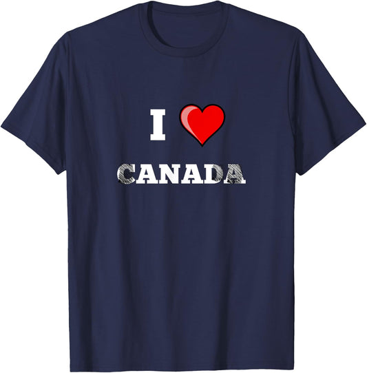 Funny Funny I Love Canada Anal Saying Word Joke Meme T-Shirt - T-Shirt | Navy
