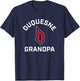 Duquesne University Dukes Arched Grandpa T-Shirt - T-Shirt | Navy