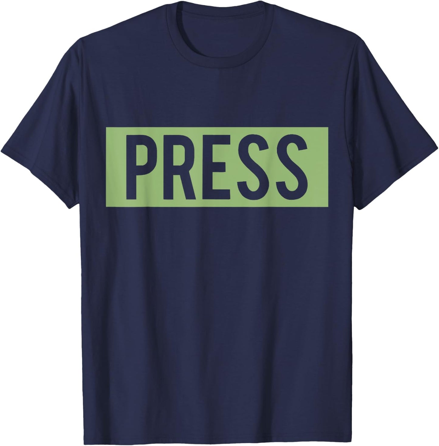 Press Journalist Palestine Press Palestinian Press T-Shirt - T-Shirt | Navy