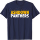 Ashdown Panthers Bold T-Shirt - T-Shirt | Navy