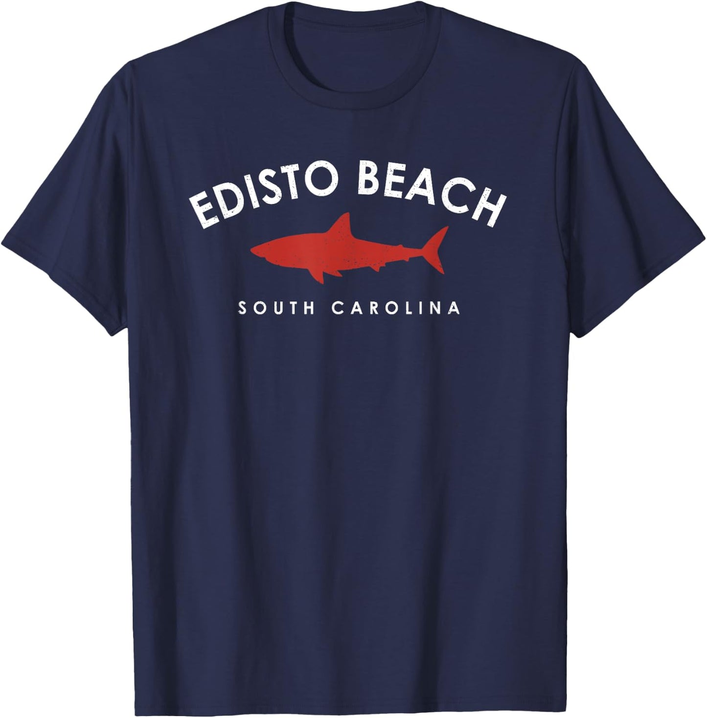 Edisto Beach South Carolina Shark Souvenir kids T-Shirt - T-Shirt | Navy