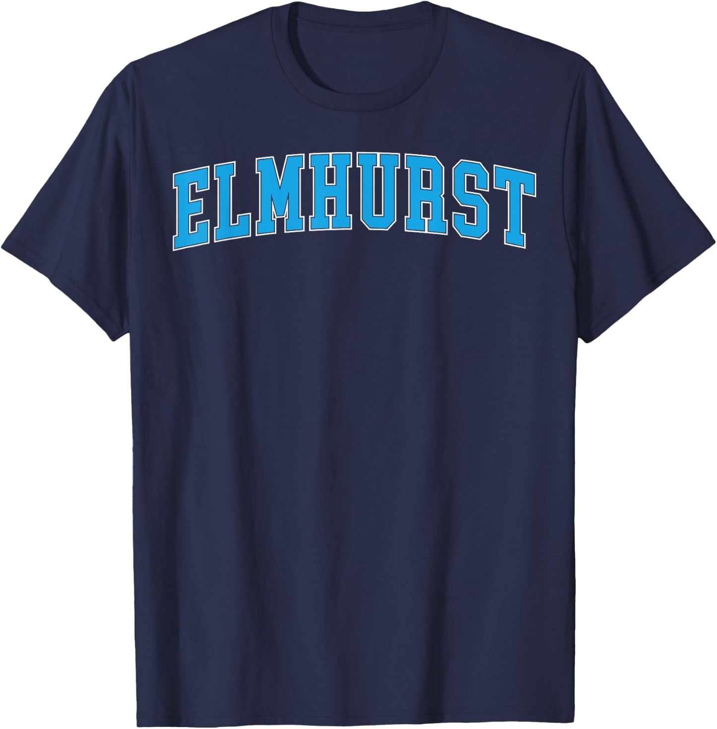 Retro Personalized Elmhurst Name Arch Retro Men Women T-Shirt - T-Shirt | Navy