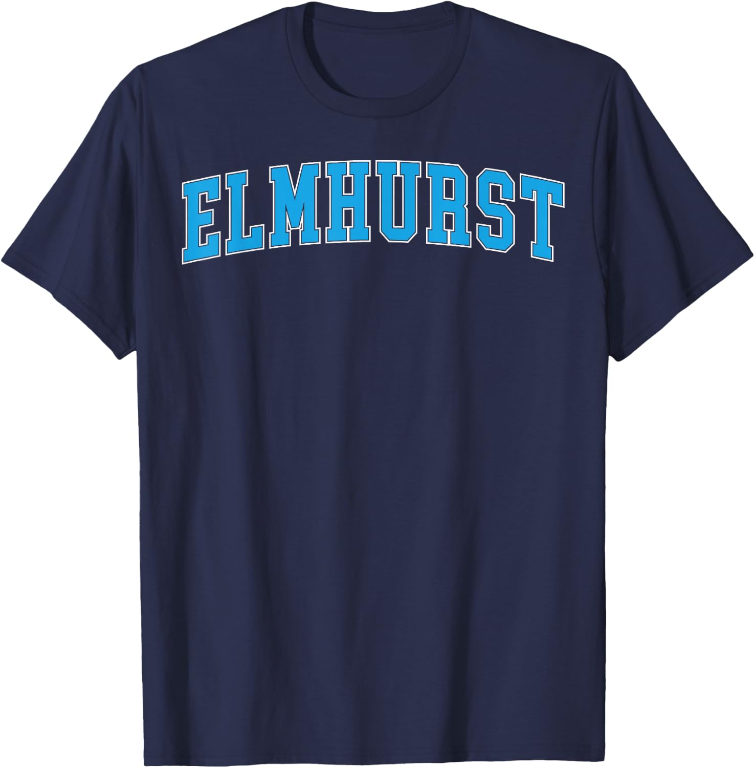 Retro Personalized Elmhurst Name Arch Retro Men Women T-Shirt - T-Shirt | Navy