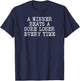A Winner Beats A Sore Loser Every Time T-Shirt - T-Shirt | Navy