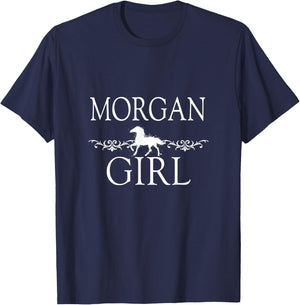 Morgan Girl Horse T-Shirt - T-Shirt | Navy
