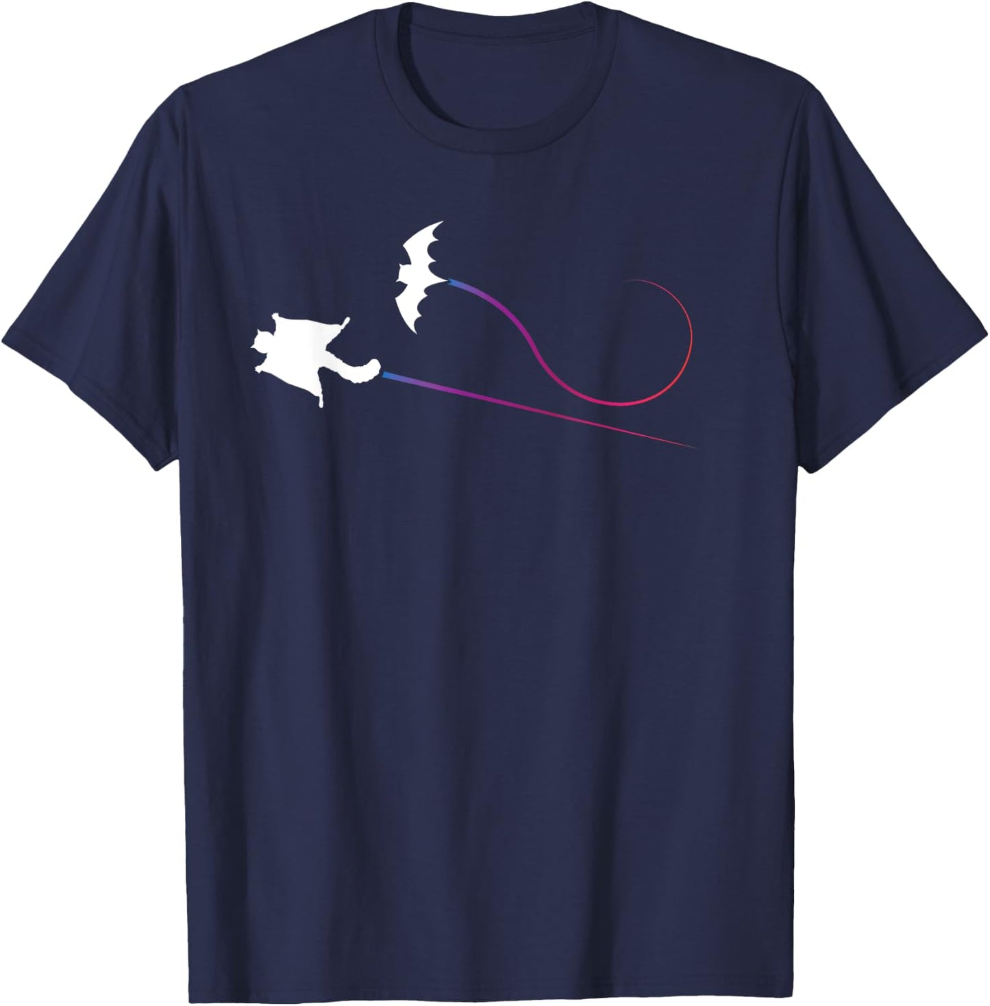 Flying Squirrel Bat Racing T-Shirt - T-Shirt | Navy