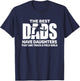Track & Field Girl Dad Proud Father of Girl Playing Sports T-Shirt - T-Shirt | Navy