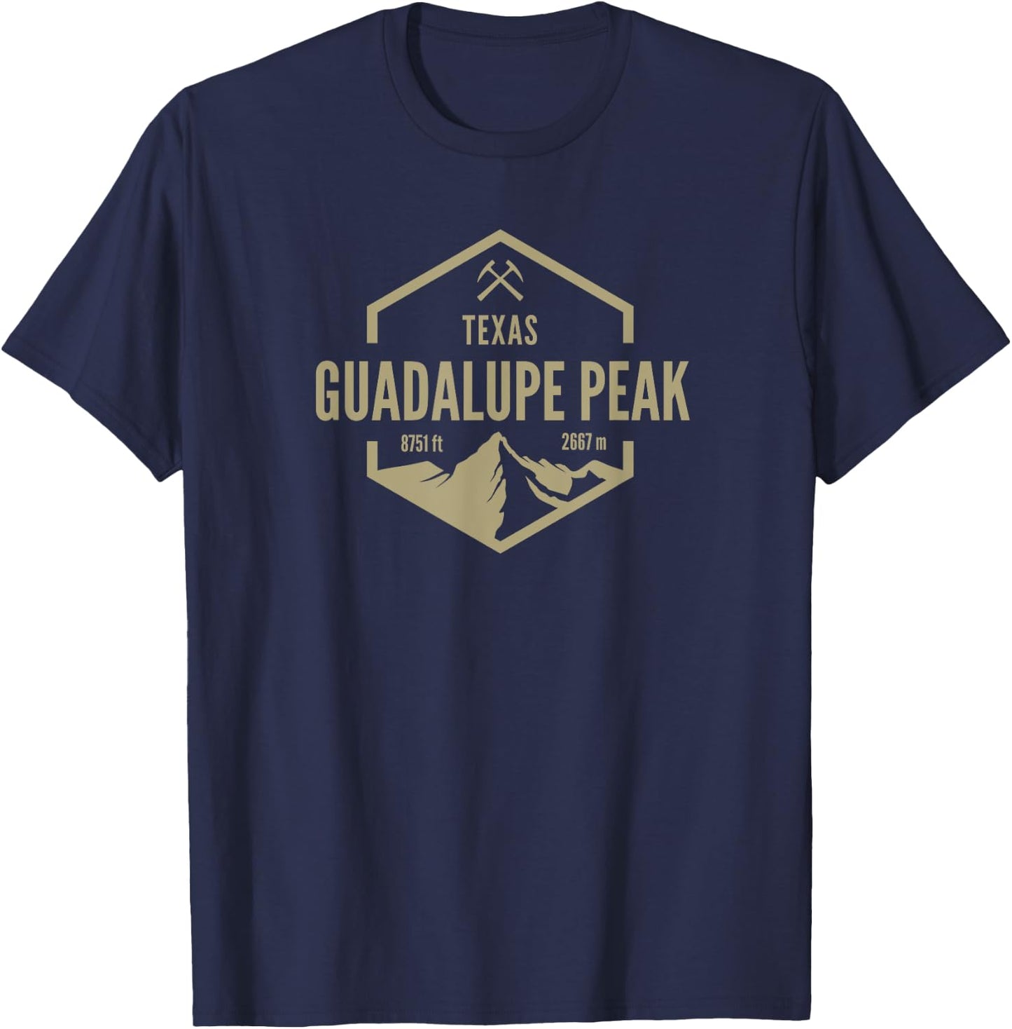 Guadalupe Peak Texas T-Shirt - T-Shirt | Navy