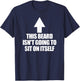 This Beard Isn't Going To Sit On It Self Men's Beard T-Shirt - T-Shirt | Navy