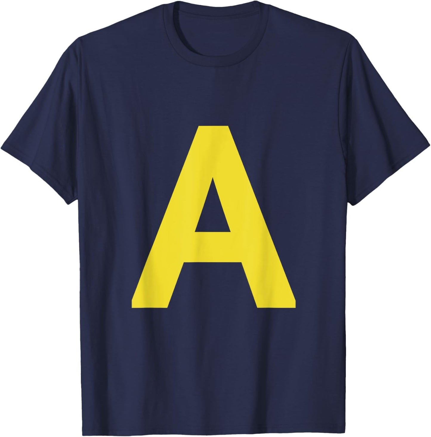 letter A funny chipmunk group matching halloween costume T-Shirt - T-Shirt | Navy