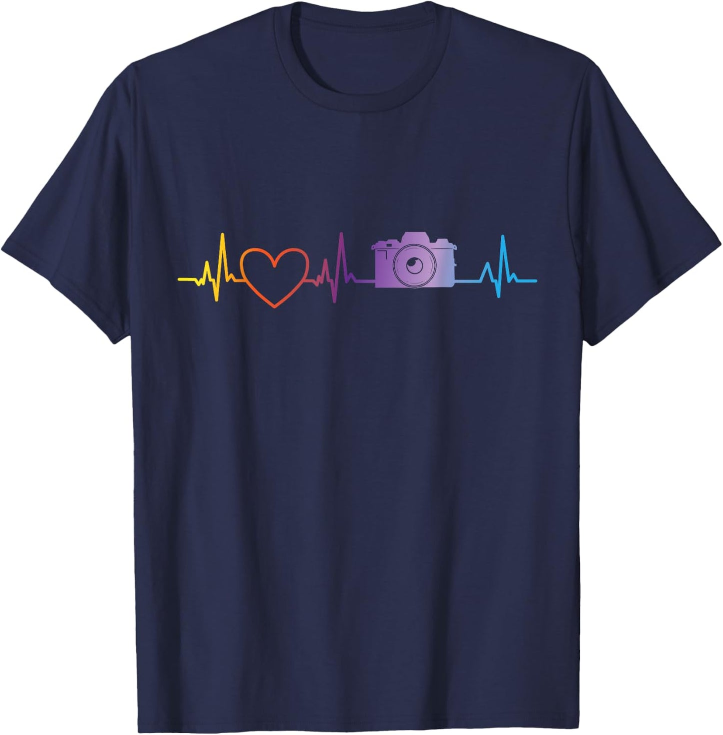Cool Photography Art Women Camera Lover Photographer T-Shirt - T-Shirt | Navy
