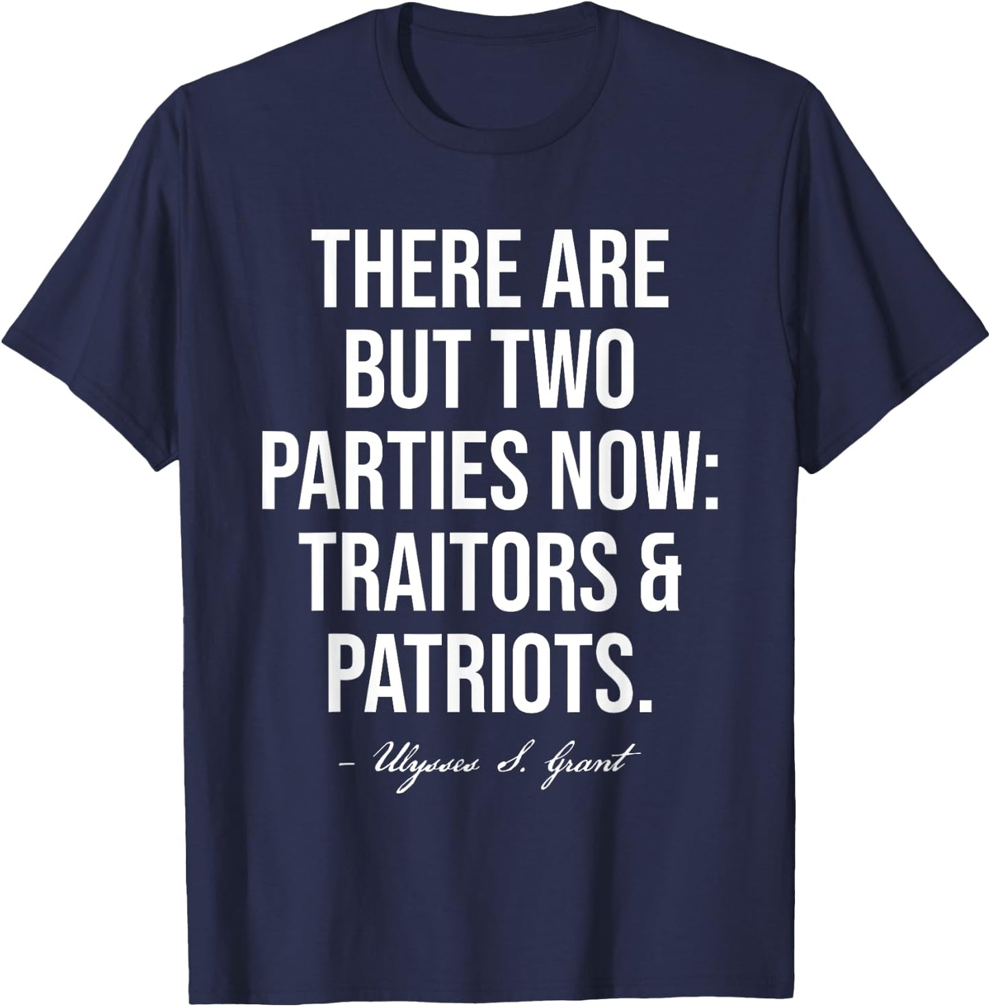 Republican Conservative Traitors And Patriots Trump 2024 T-Shirt - T-Shirt | Navy