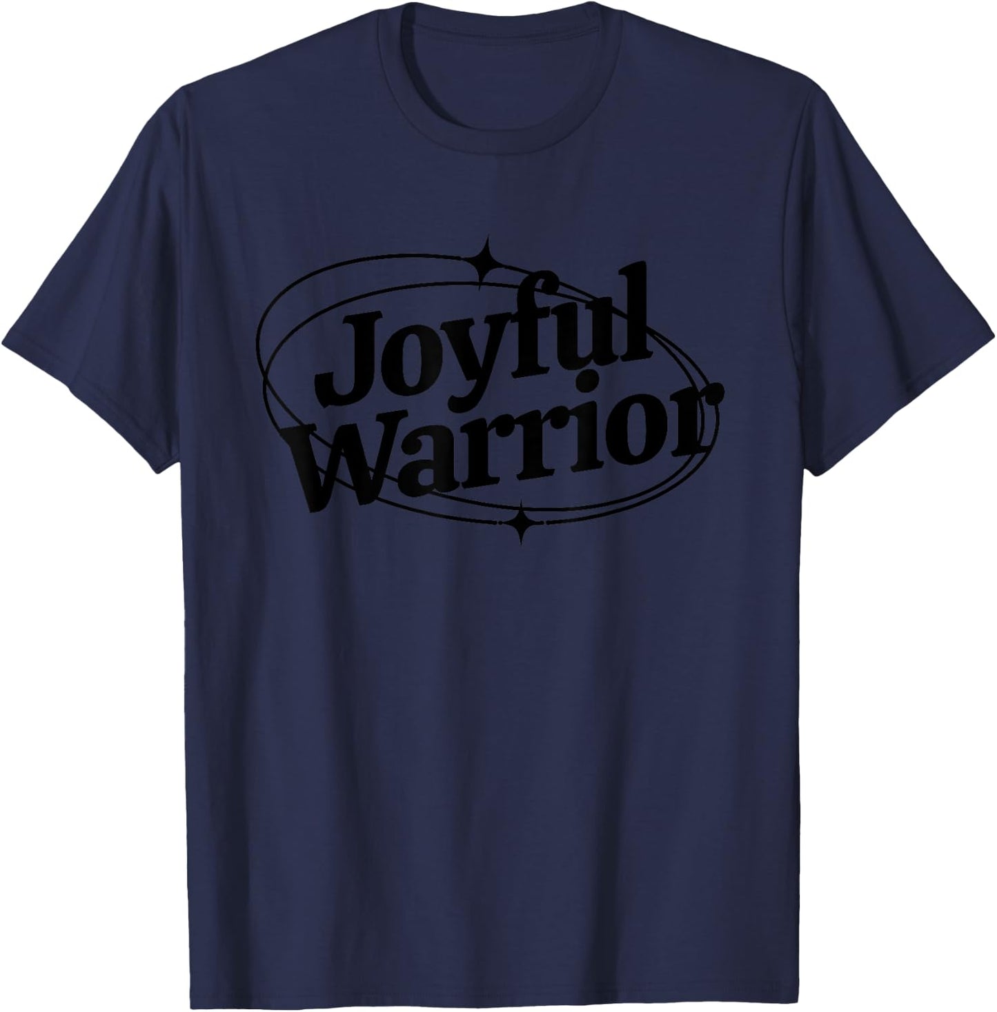 Joyful Warrior Kamala Harris Tim Walz Waltz 2024 T-Shirt - T-Shirt | Navy