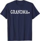 Grandma Gifts Design with Heart Love Grandma T-Shirt - T-Shirt | Navy