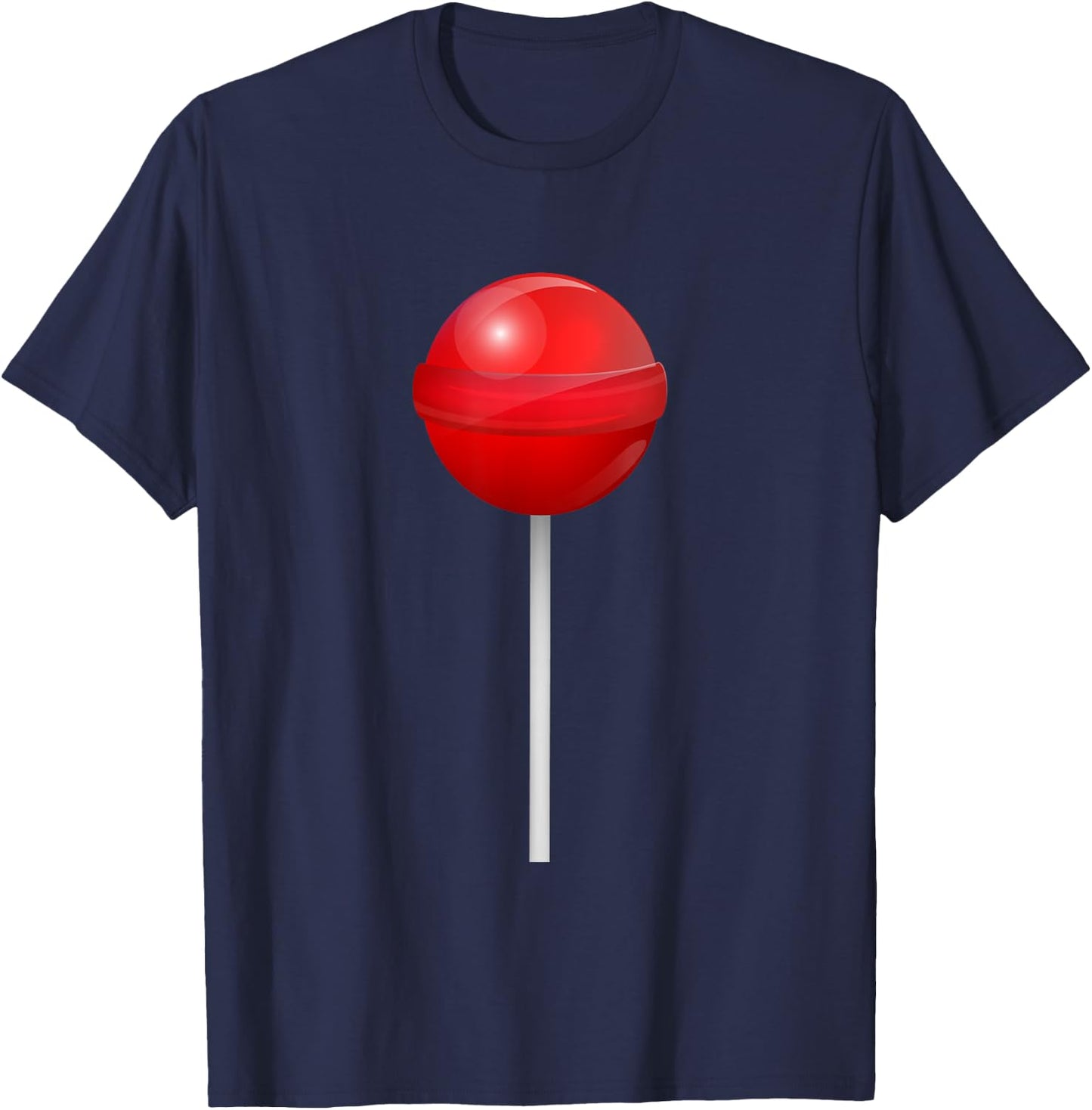 Candy Sucker Lollipop T-Shirt - T-Shirt | Navy