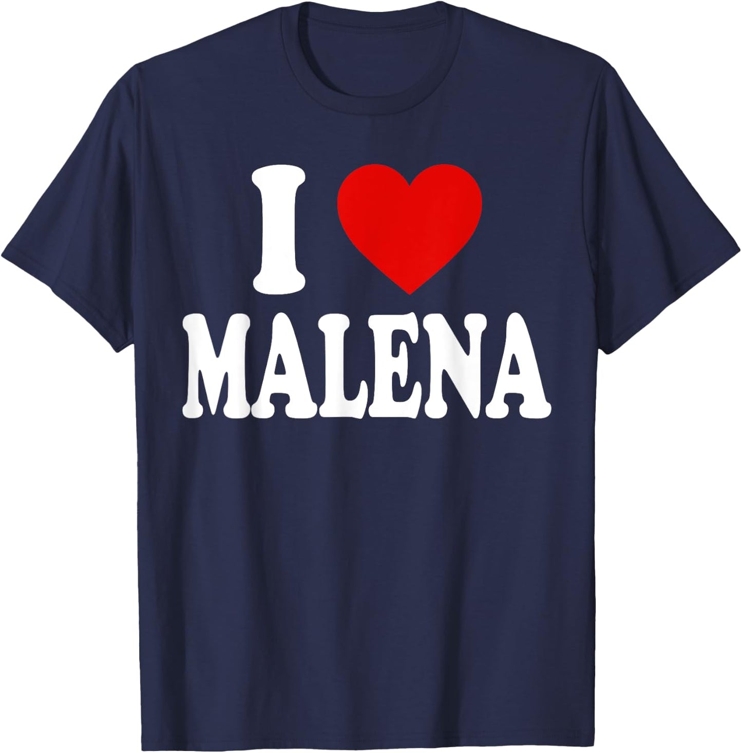 I Heart Love Malena T-Shirt - T-Shirt | Navy