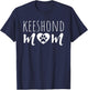Keeshond Mom Dog Mother Keeshond Owner Keeshond Mama Sister Women Kids T-Shirt - T-Shirt | Navy