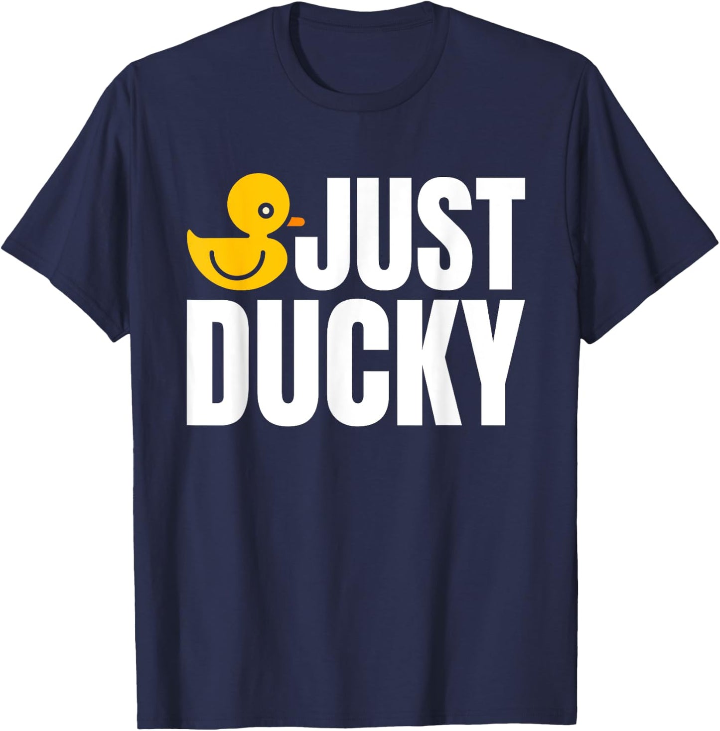 Just Ducky Rubber Duck Bath Duck T-Shirt - T-Shirt | Navy