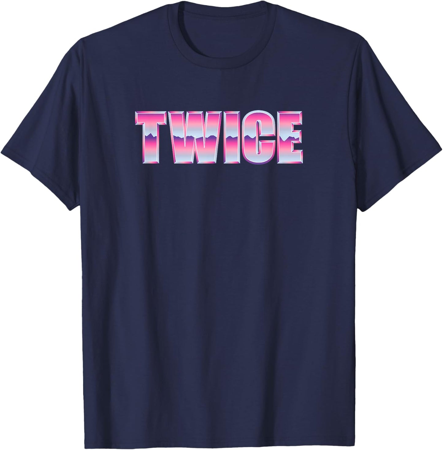 Retro Twice T-Shirt - T-Shirt | Navy