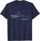 Tahiti French Polynesia Signature Heart Art Souvenir T-Shirt - T-Shirt | Navy