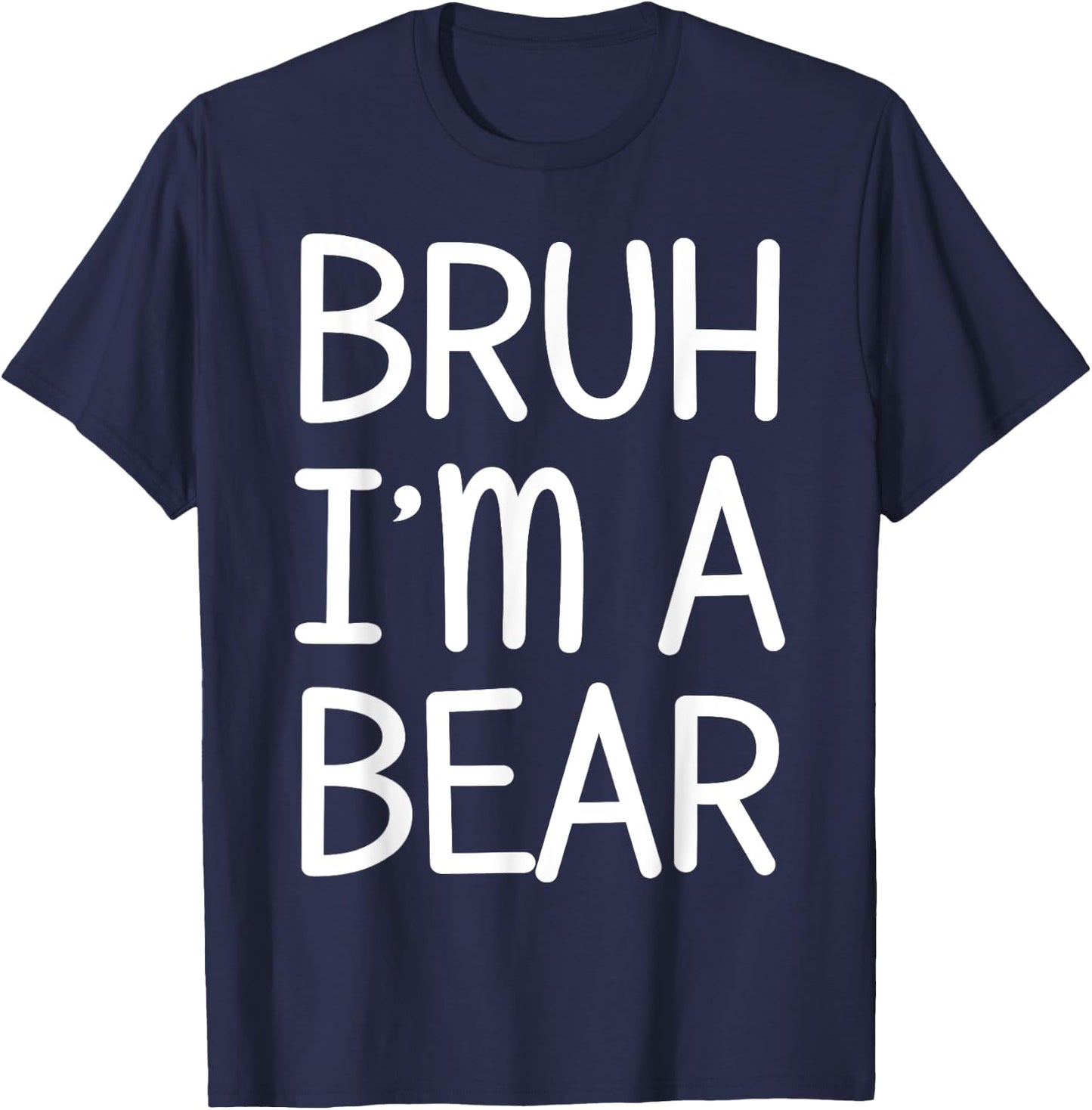 Pretend I'm A Bear Funny Lazy Halloween Costume Party T-Shirt - T-Shirt | Navy