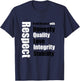 Respect T-Shirt - T-Shirt | Navy