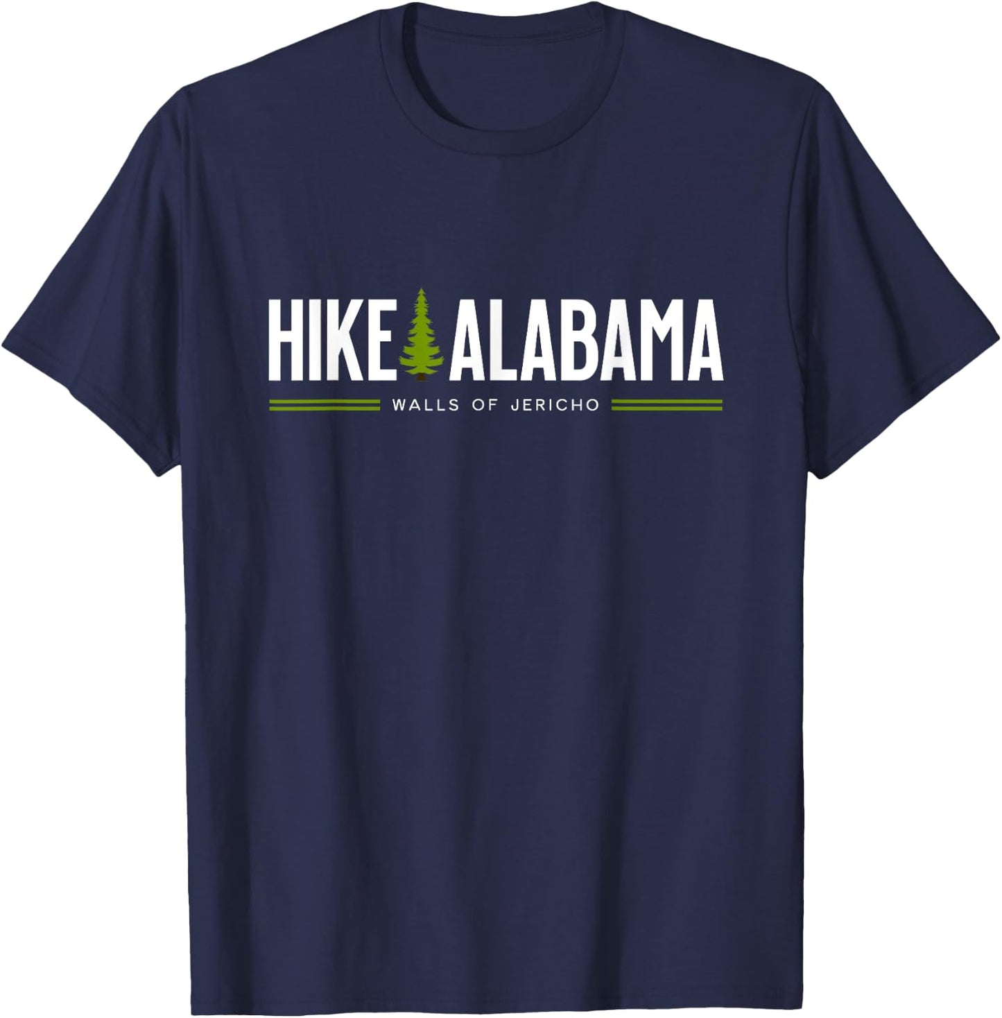 Alabama Walls of Jericho Hike Tree Graphic T-Shirt - T-Shirt | Navy
