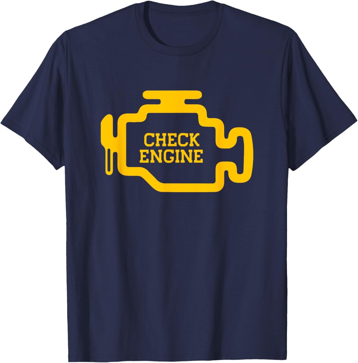 Check Engine Light T-Shirt - T-Shirt | Navy