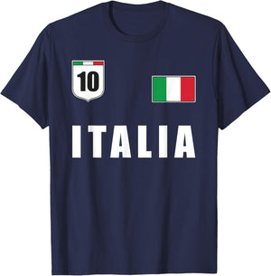 Italia Design Italy Apparel Italian Design Clothing Outfit T-Shirt - T-Shirt | Navy