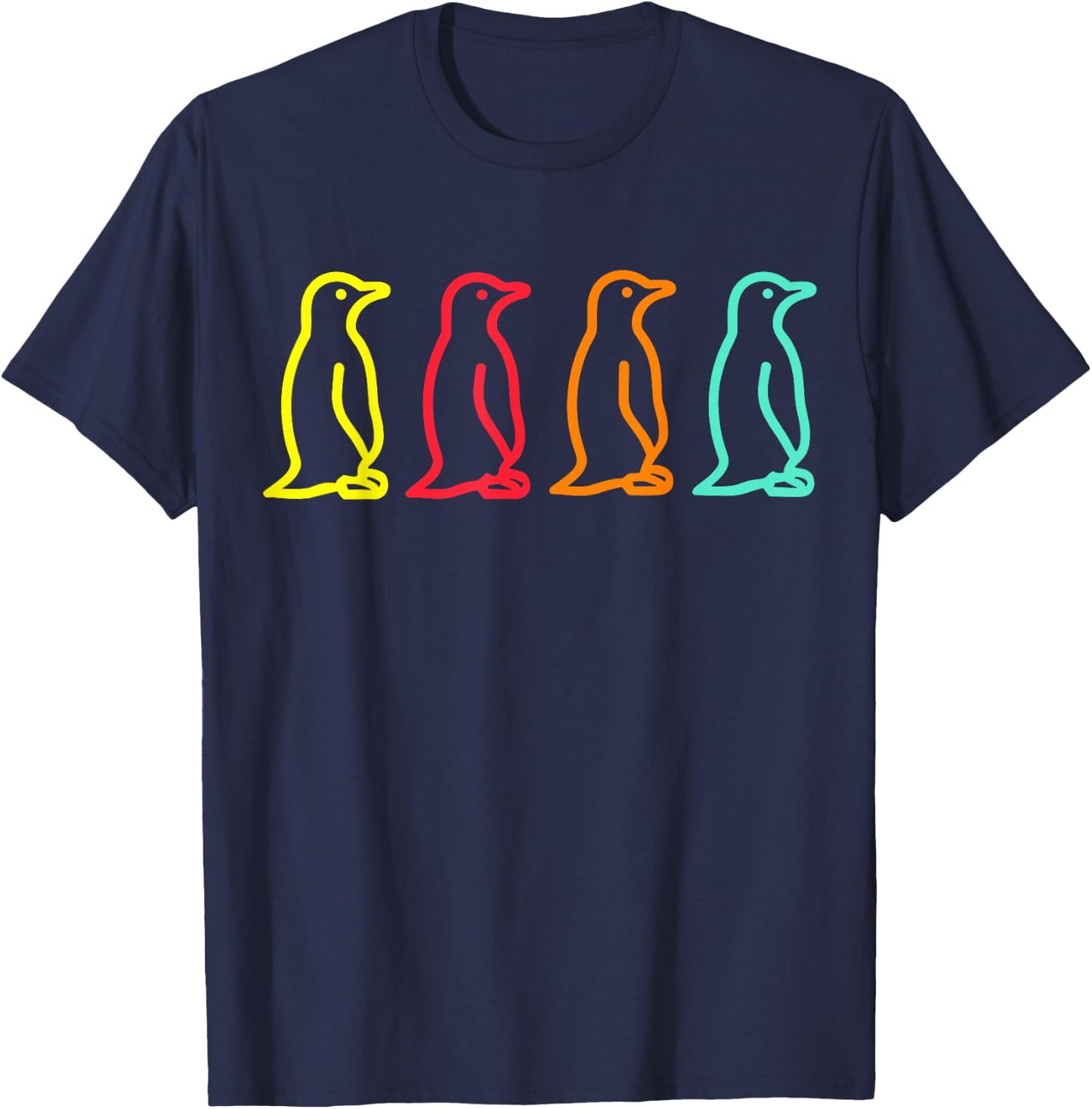 Penguin Retro T-Shirt - T-Shirt | Navy