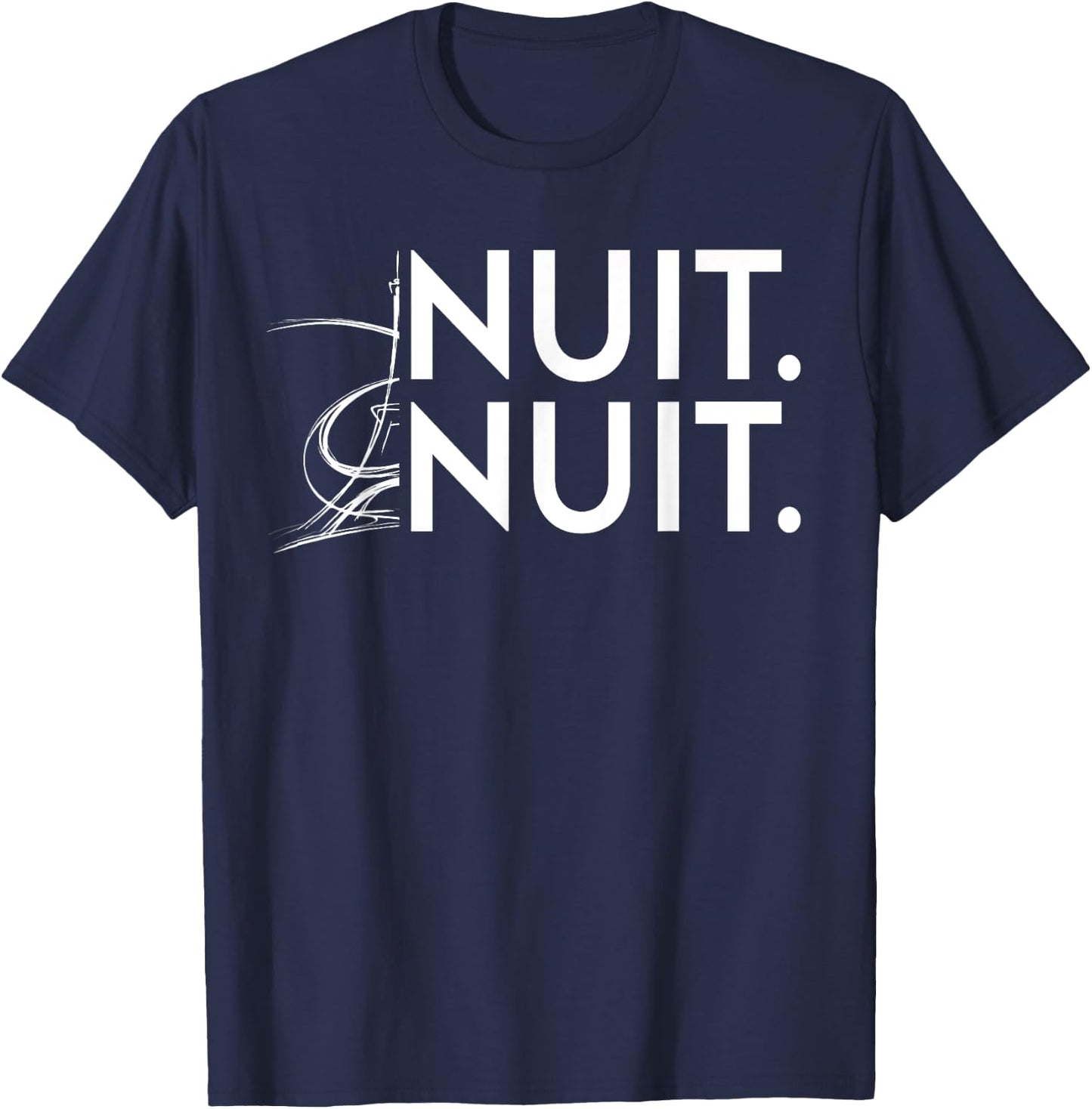 Nuit Nuit Basketball Night French Words Paris Eiffel Tower T-Shirt - T-Shirt | Navy