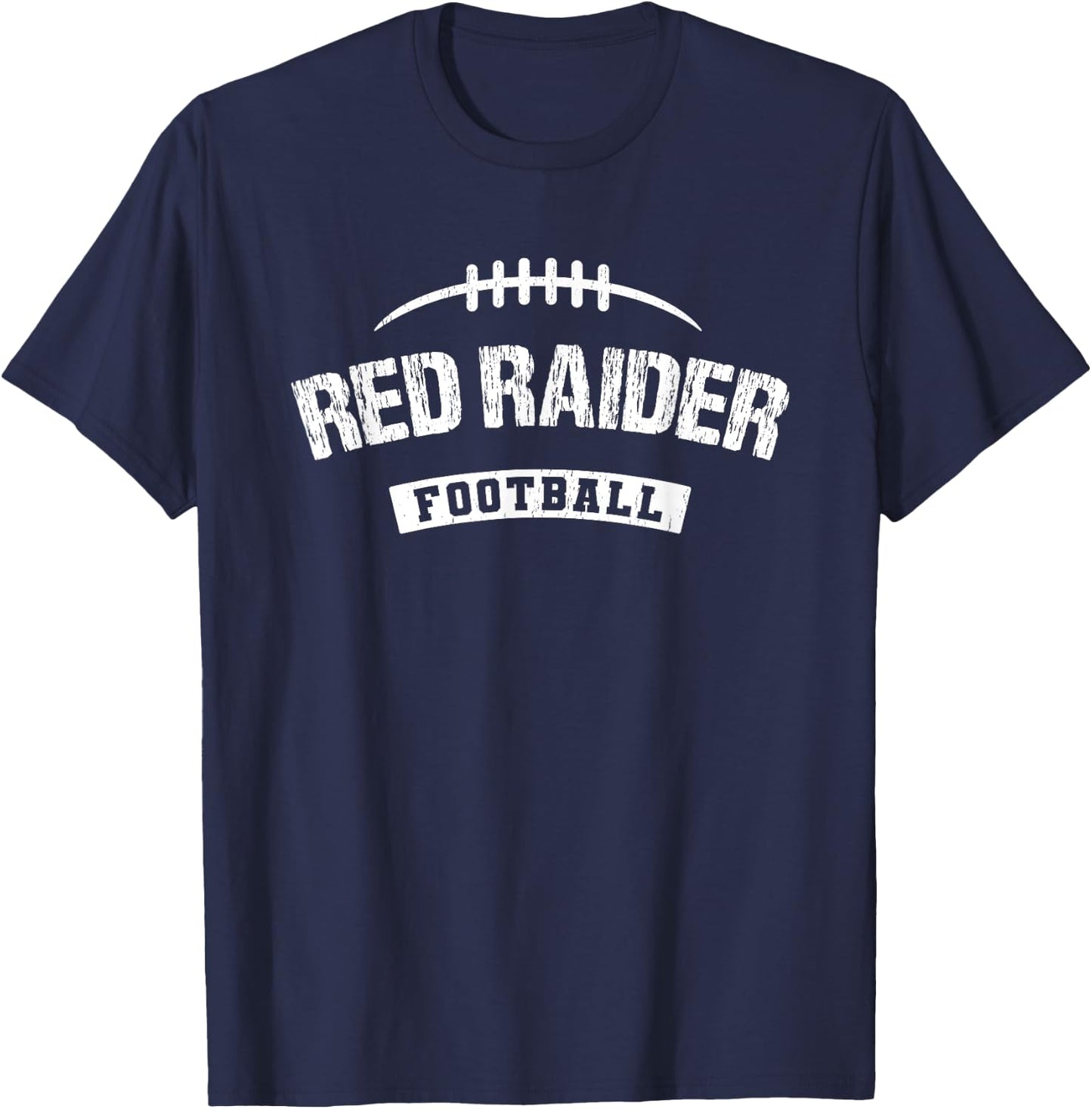 Red Raider Fulton Football Distressed HS T-Shirt - T-Shirt | Navy