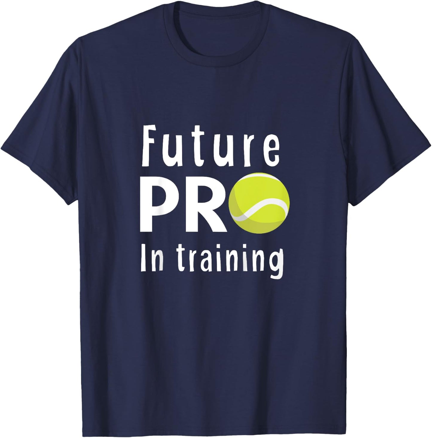 Future Pro In Training for Boys and Girls Tennis T-Shirt - T-Shirt | Navy