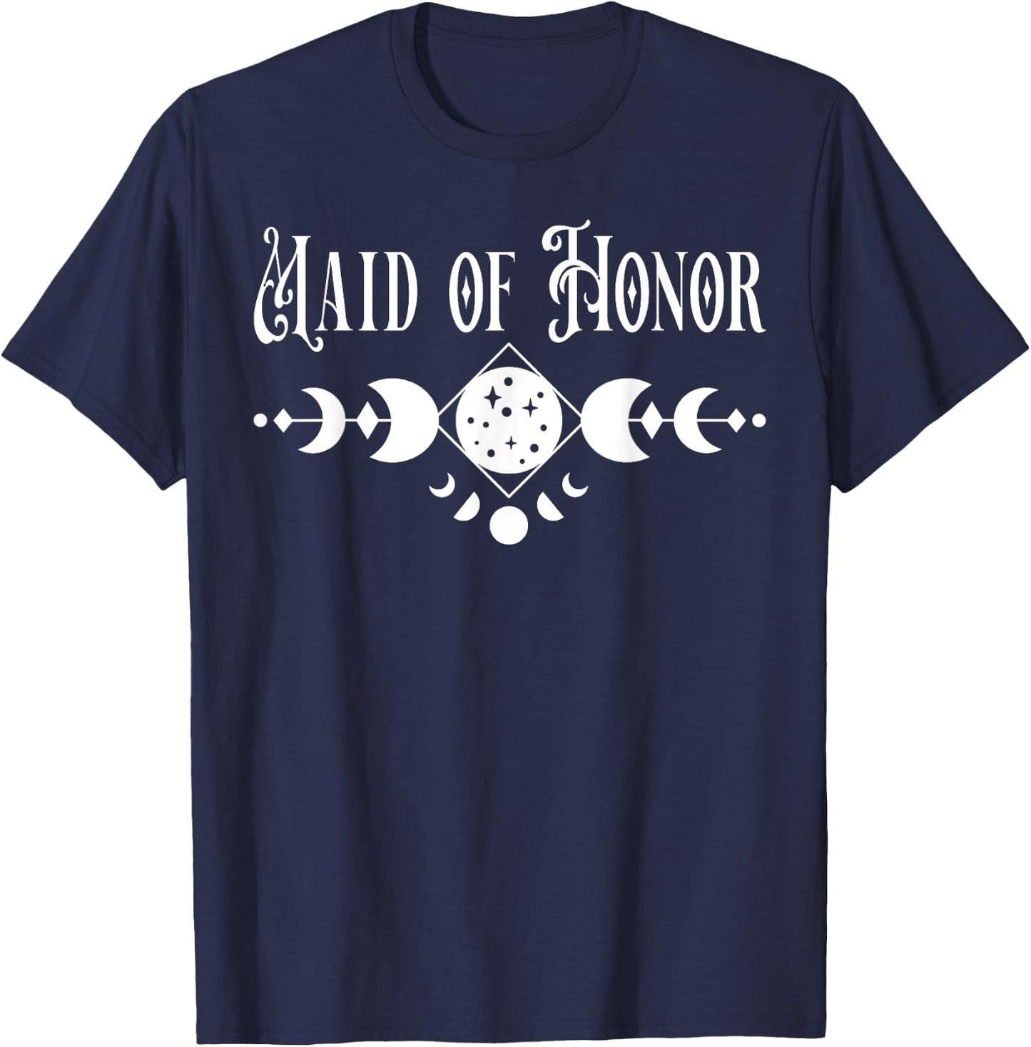 Witchy Maid Of Honor Gothic Witch Bachelorette Bach Party T-Shirt - T-Shirt | Navy