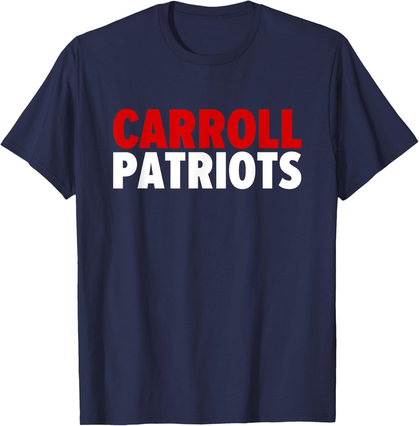 Carroll Patriots Bold T-Shirt - T-Shirt | Navy